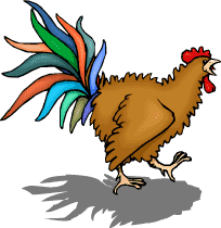 coloriage d'un coq