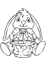 Les Coloriages De Pâques Poule Lapin Et Oeufs De Pâques