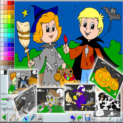 coloriage halloween