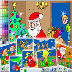 coloriage noel - 02