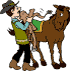 cowboy coloriage